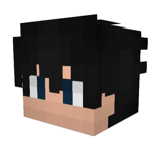 dagoodminer Minecraft avatar head, 3D render