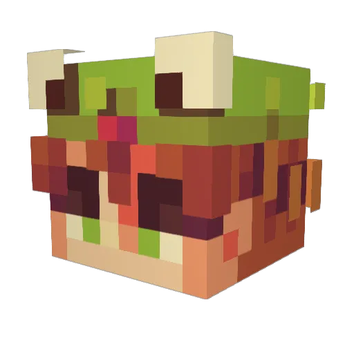 dagrahelena Minecraft avatar head, 3D render