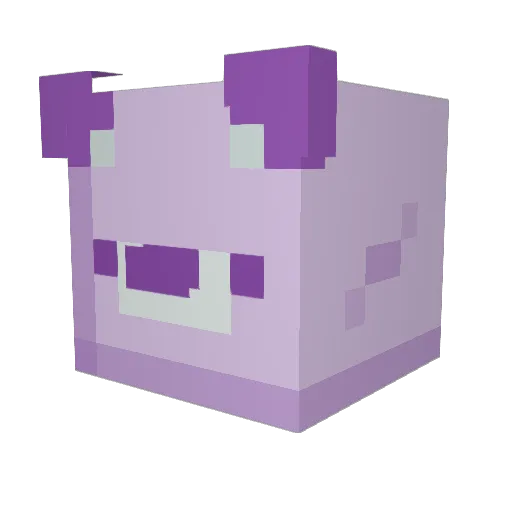 dahapa Minecraft avatar head, 3D render