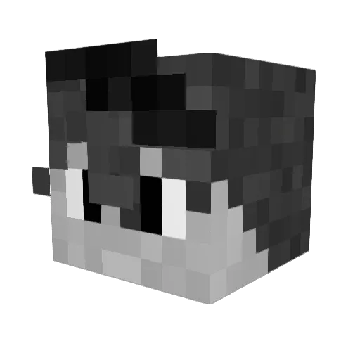 dahaxy Minecraft avatar head, 3D render