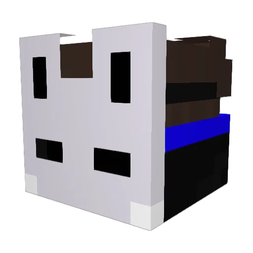 dahepe Minecraft avatar head, 3D render