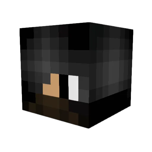 dahflaminyoshi Minecraft avatar head, 3D render