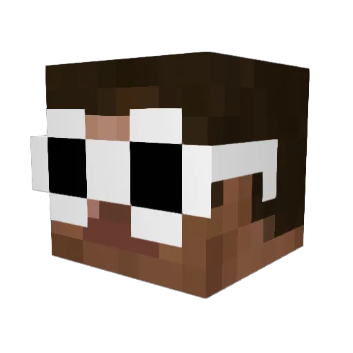 dahgro Minecraft avatar head, 3D render