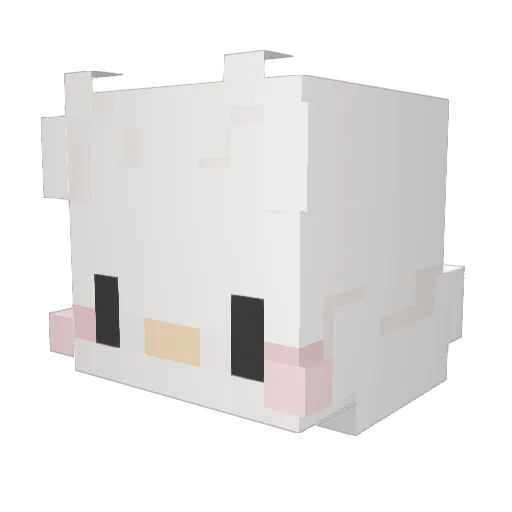 dahye000 Minecraft avatar head, 3D render