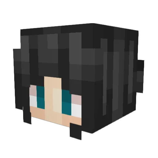 dahyuna Minecraft avatar head, 3D render
