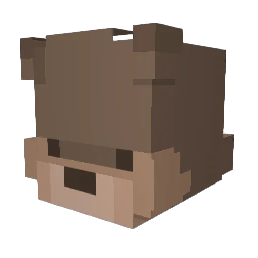 dahyunhan Minecraft avatar head, 3D render
