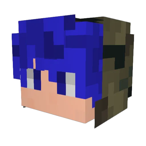 dai621 Minecraft avatar head, 3D render