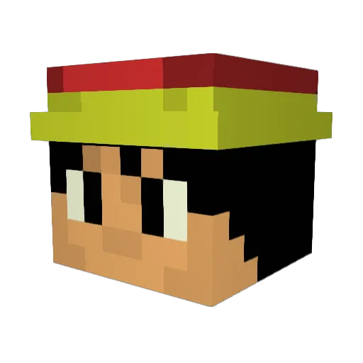 daichikun1 Minecraft avatar head, 3D render