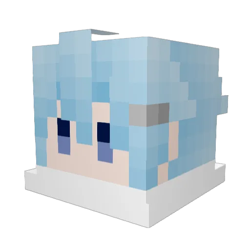 daidai717 Minecraft avatar head, 3D render