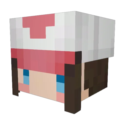 daiei Minecraft avatar head, 3D render