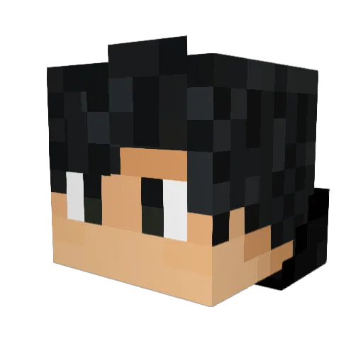 daiel2 Minecraft avatar head, 3D render