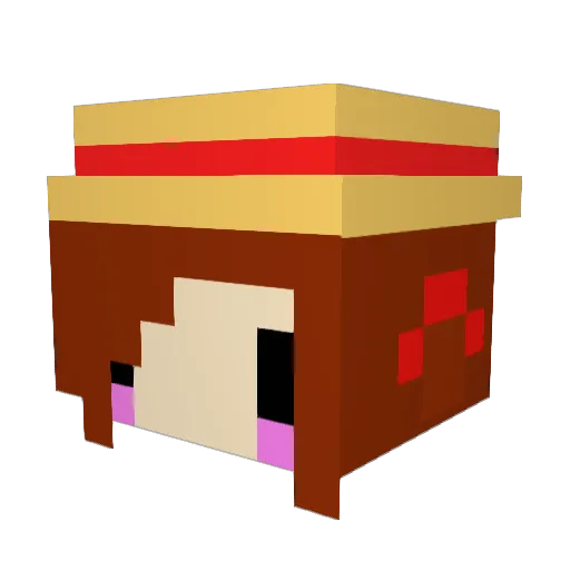 daigoro_sama Minecraft avatar head, 3D render
