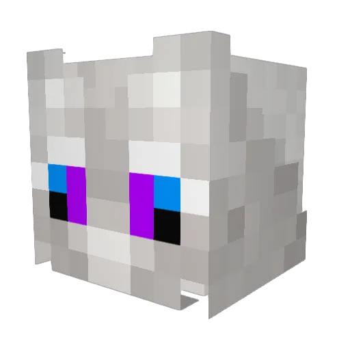 daiiwulf Minecraft avatar head, 3D render