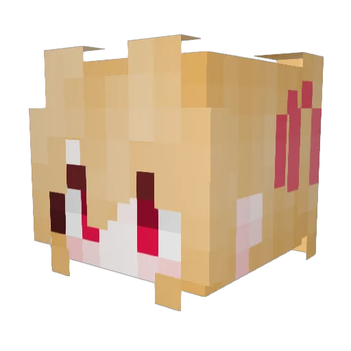 daijiangmiao Minecraft avatar head, 3D render