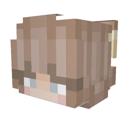 daijouubu Minecraft avatar head, 3D render