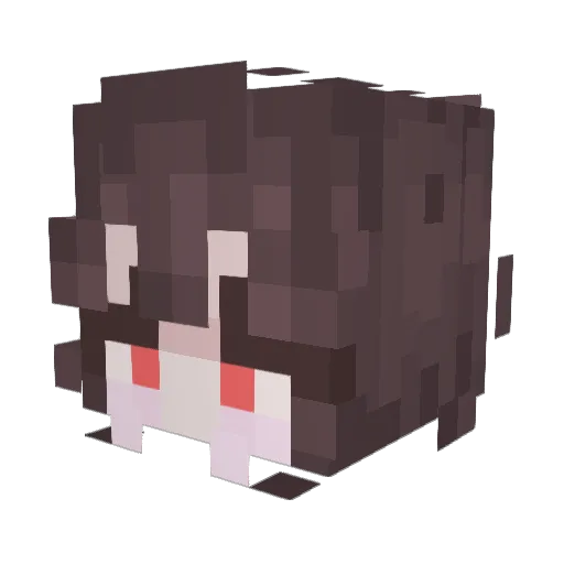 daimega Minecraft avatar head, 3D render