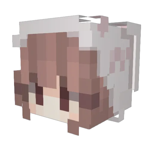 daimonnn Minecraft avatar head, 3D render
