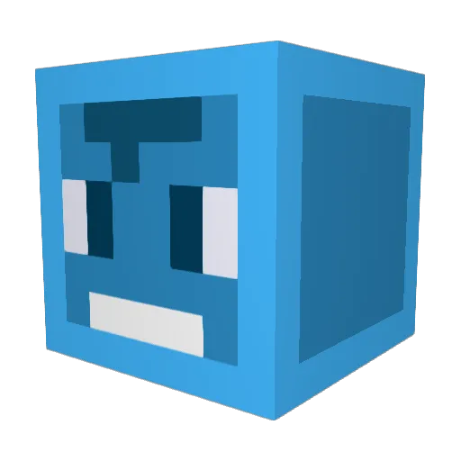 dainky Minecraft avatar head, 3D render