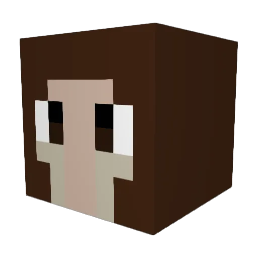 daisiavu Minecraft avatar head, 3D render