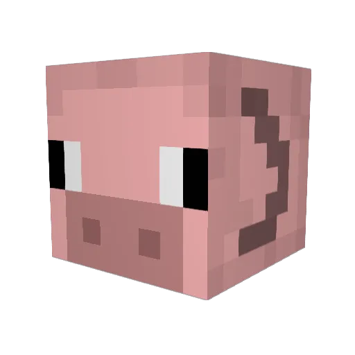 daisib Minecraft avatar head, 3D render