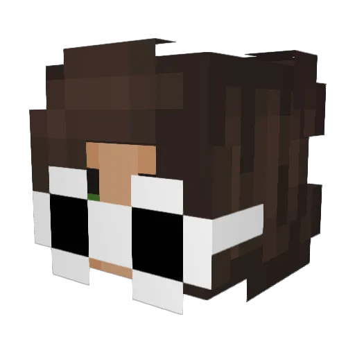 daisss Minecraft avatar head, 3D render