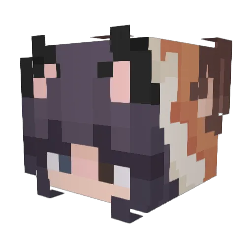 daisunemusic Minecraft avatar head, 3D render