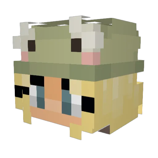 daisy_444 Minecraft avatar head, 3D render