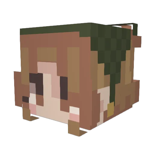 daisy_haize Minecraft avatar head, 3D render