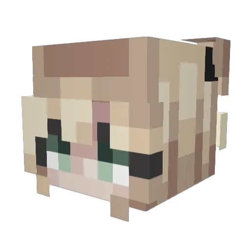 daisybanaisy Minecraft avatar head, 3D render