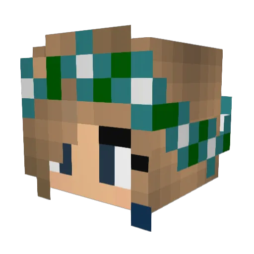 daisyduck22 Minecraft avatar head, 3D render