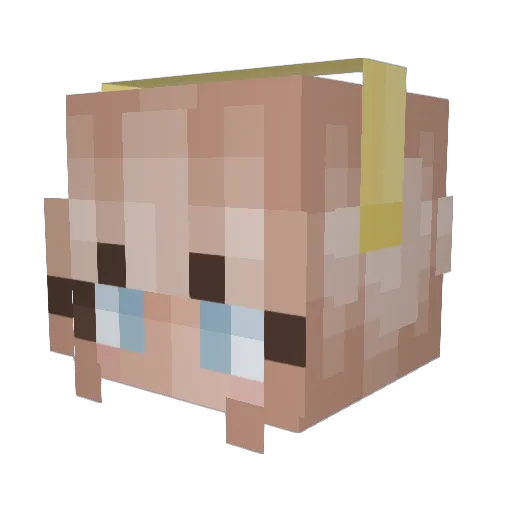 daisyrealm Minecraft avatar head, 3D render