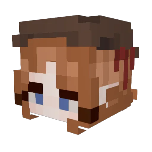 daisys_wandering Minecraft avatar head, 3D render