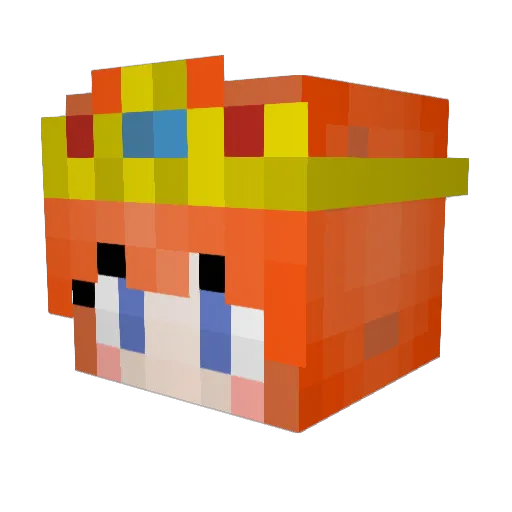daisyxchain Minecraft avatar head, 3D render