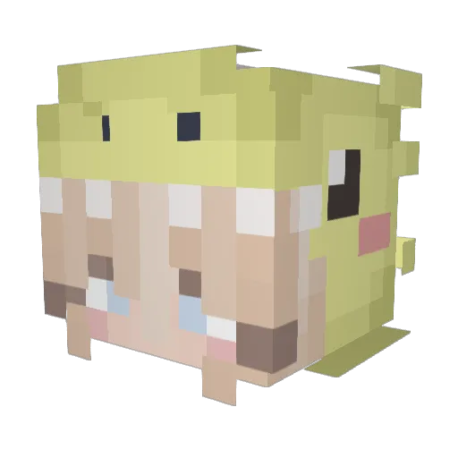 daisyy666 Minecraft avatar head, 3D render
