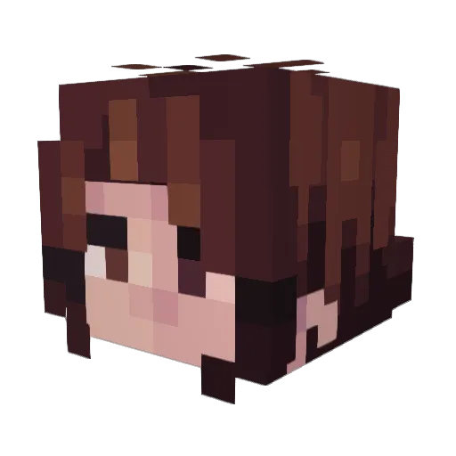 daisyyellow Minecraft avatar head, 3D render