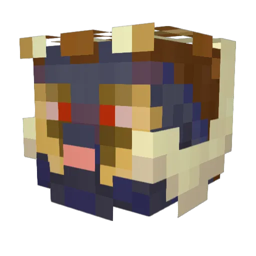 daitenshiMitsuo Minecraft avatar head, 3D render
