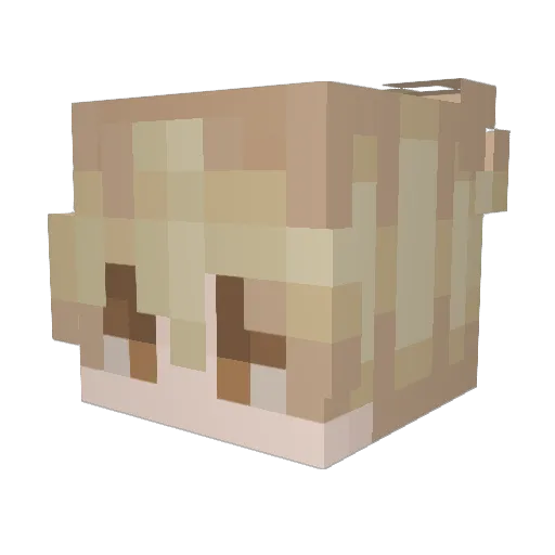 daithicpvp Minecraft avatar head, 3D render