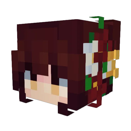 daiwsy Minecraft avatar head, 3D render