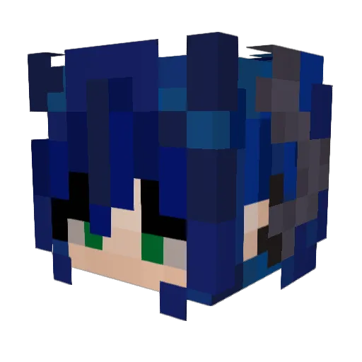 daixoe Minecraft avatar head, 3D render
