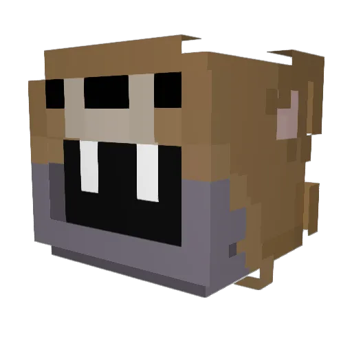daiyakudasaina Minecraft avatar head, 3D render