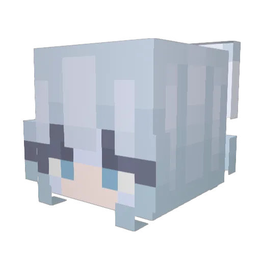 daiyulla Minecraft avatar head, 3D render