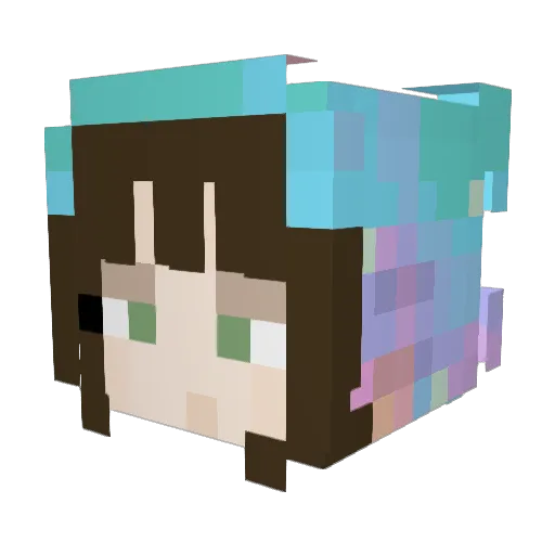 daizylazy Minecraft avatar head, 3D render
