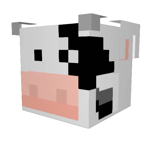 daizyon Minecraft avatar head, 3D render