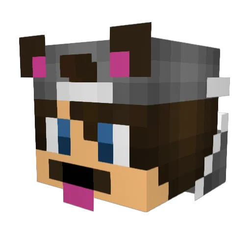 daja246 Minecraft avatar head, 3D render