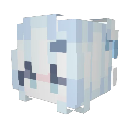 dajiba2 Minecraft avatar head, 3D render