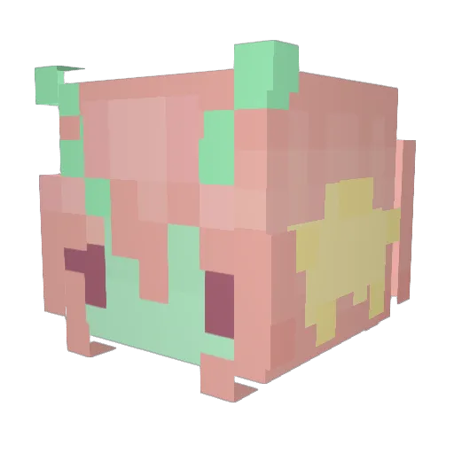 dakaashii Minecraft avatar head, 3D render