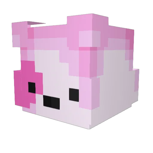 dakawa Minecraft avatar head, 3D render