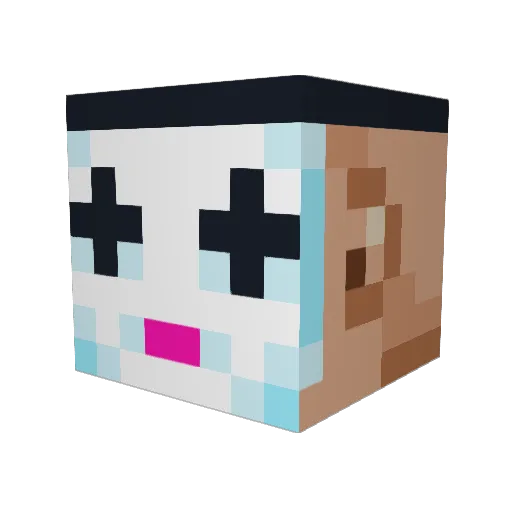 daking_de Minecraft avatar head, 3D render