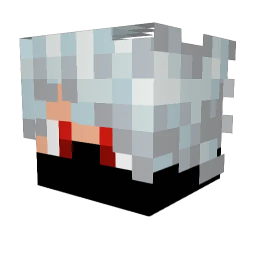 dakkasz Minecraft avatar head, 3D render