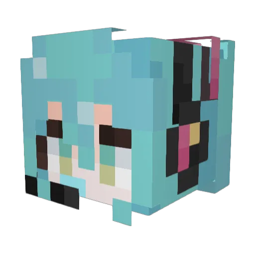 dakotuhhh Minecraft avatar head, 3D render